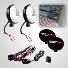 Set Proiectoare Slim 100W Rugged Ridge pt.Jeep Wrangler (JK) 07-15
